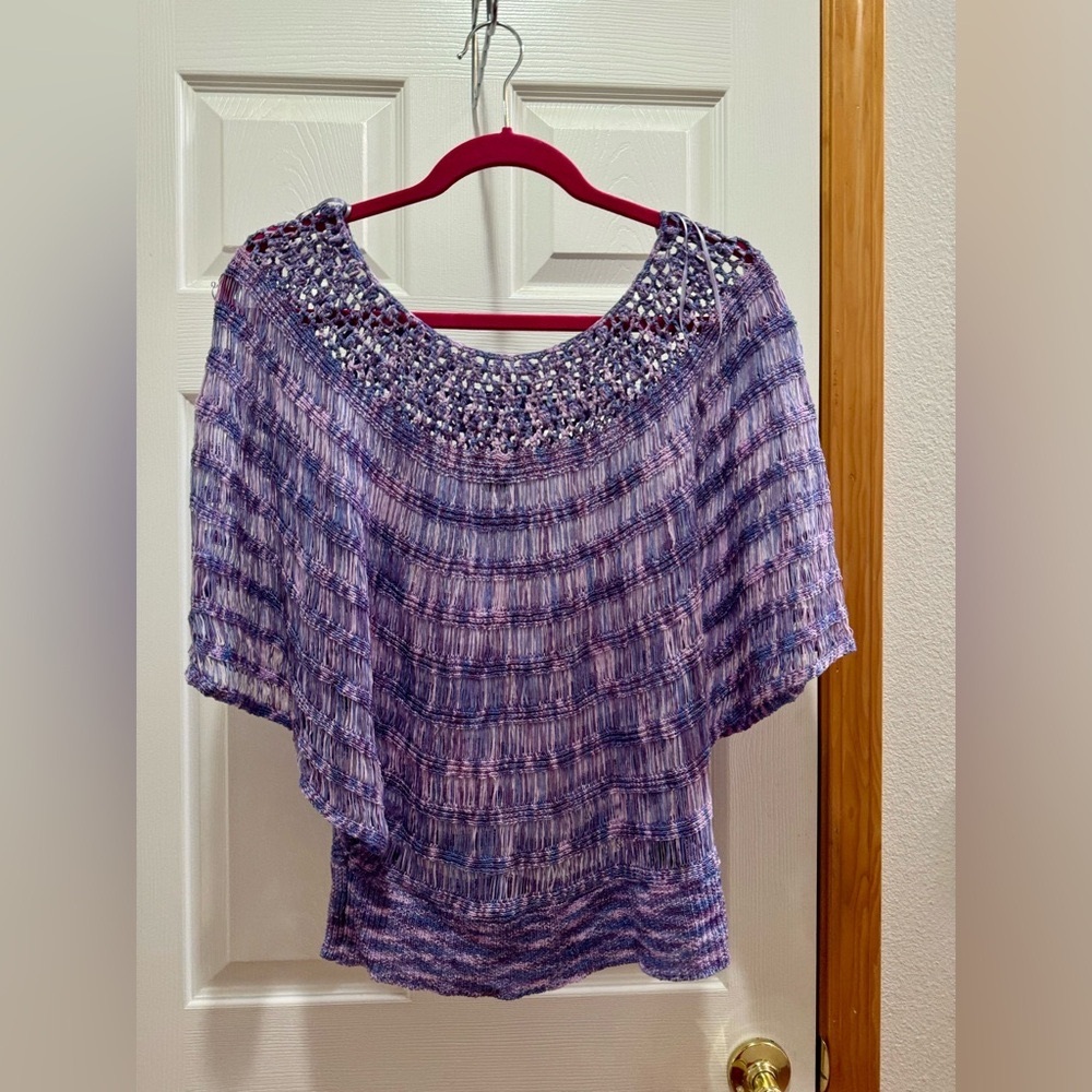 Purple netted shirt